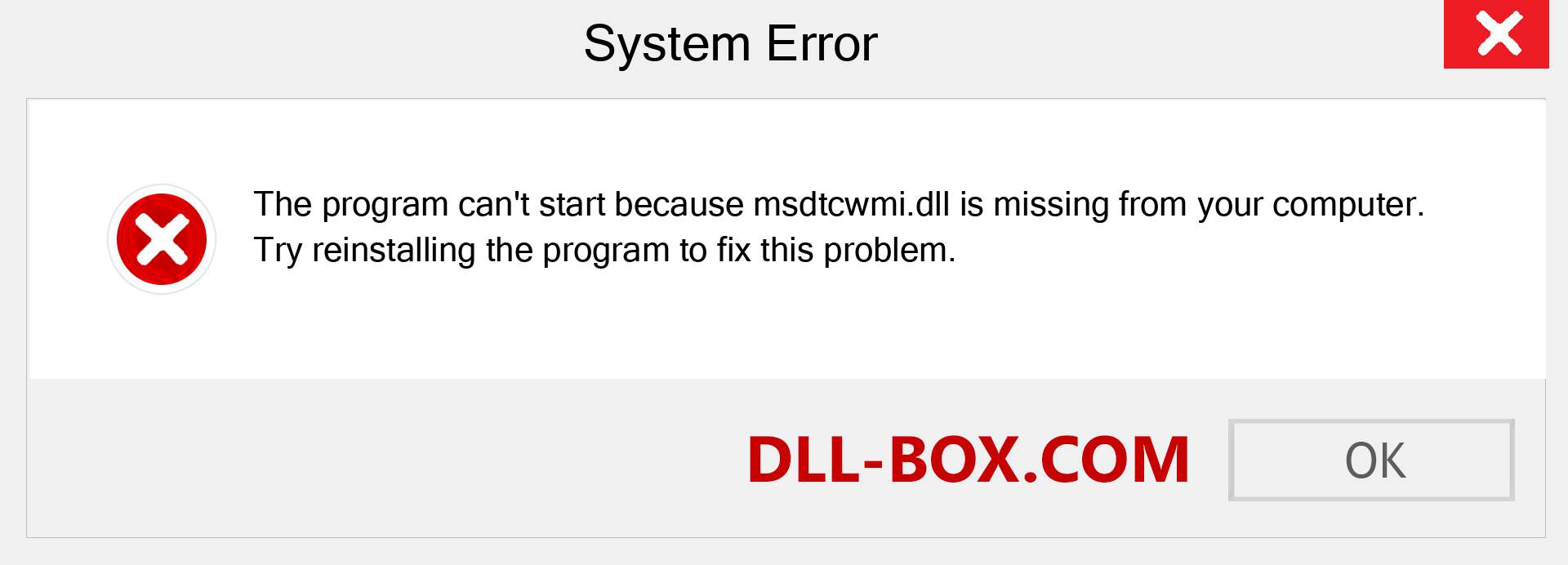  msdtcwmi.dll file is missing?. Download for Windows 7, 8, 10 - Fix  msdtcwmi dll Missing Error on Windows, photos, images